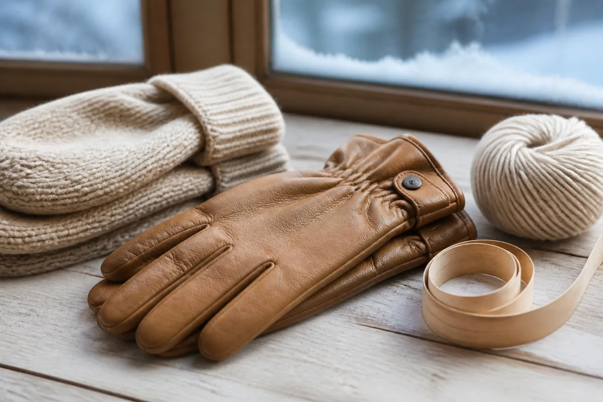 Mitaines en cuir : taille juste, assouplissement et entretien